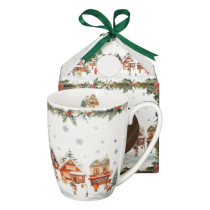Hrnček Vianočná dedinka 0,36l (domček)